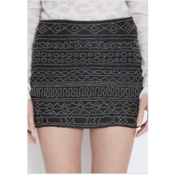 Gryphon Dresses & Skirts - Gryphon New York tribal beaded mini skirt, M